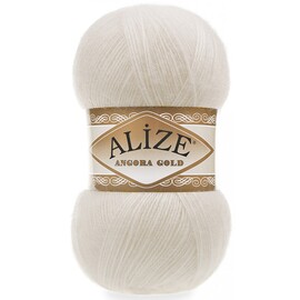 Пряжа Alize "Angora gold"  62 Молочный 20% шерсть, 80% акрил	100 гр	550 м