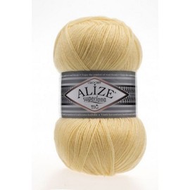 Пряжа Alize "Superlana TIG" 187 цв.Лимонный 75% акрил 25% шерсть 100гр 570м